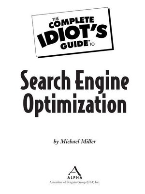 cover image of The Complete Idiot's Guide to Search Engine Optimization